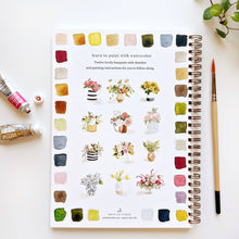 Load image into Gallery viewer, Bouquets watercolor workbook | emily lex studio
