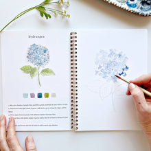 Load image into Gallery viewer, Flowers watercolor workbook | emily lex studio