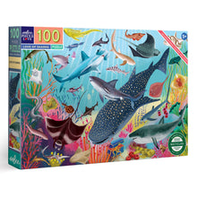 Load image into Gallery viewer, Puzzle | Love of Sharks 100 Piece Puzzle| eeBoo