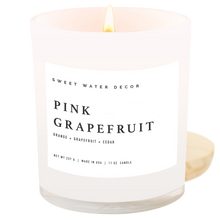 Load image into Gallery viewer, Pink Grapefruit 11 oz Soy Candle - Home Decor & Gifts |Sweet Water Decor