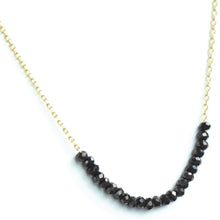 Load image into Gallery viewer, Black | Delicate Crystal Accented Necklace | Splendid Iris