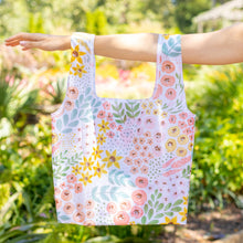 Load image into Gallery viewer, Reusable Bag White Floral