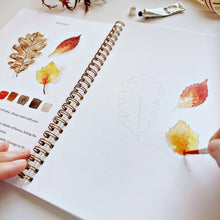 Load image into Gallery viewer, Autumn watercolor workbook emily lex studio