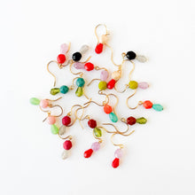 Load image into Gallery viewer, Lime |Tiny Earrings Small bead earrings Little color drop earrings