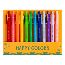 Load image into Gallery viewer, Happy Colors Crayon-Inspired Affirmations Pen Set of 12 | Callie Danielle