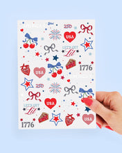 Load image into Gallery viewer, America 250 Tattoos | patriotic, 4th of july, usa, temporary | xo, Fetti