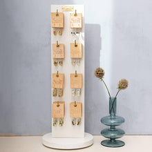 Load image into Gallery viewer, Good Karma Miyuki Crescent Hoop Earring- Indigo/Gold