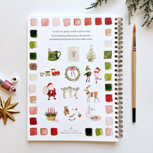 Load image into Gallery viewer, Christmas watercolor workbook | emily lex studio