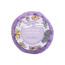 Load image into Gallery viewer, Wild Blossom Soap Infused Body Buffer-Berry Blossom | Cait + Co