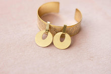 Load image into Gallery viewer, Golden Serenity Drop Circles Earrings