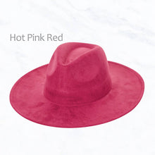 Load image into Gallery viewer, Suzie Q USA - Suede Large Eaves Peach Top Fedora Hat: Ivory