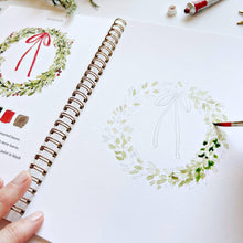 Load image into Gallery viewer, Christmas watercolor workbook | emily lex studio
