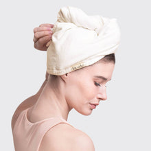 Load image into Gallery viewer, Ivory Quick Dry Hair Towel | KITSCH