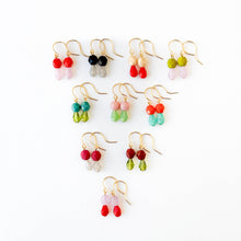Load image into Gallery viewer, Lime |Tiny Earrings Small bead earrings Little color drop earrings