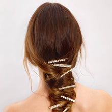 Load image into Gallery viewer, Metal Rhinestone Assorted Bobby Pins 4pc Set - Gold | KITSCH
