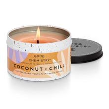 Load image into Gallery viewer, Coconut + Chill Recyclable Tin Candle |Good Chemistry