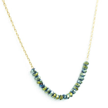 Load image into Gallery viewer, Aqua Delicate Crystal Accented Necklace | Splendid Iris