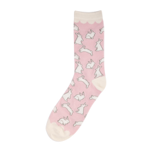 Load image into Gallery viewer, Sweet Bunnies Socks: Adult Large | My Mind’s Eye