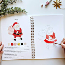 Load image into Gallery viewer, Christmas watercolor workbook | emily lex studio