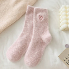 Load image into Gallery viewer, Pink Heart Socks | Fluffy Socks Women Winter Warm Cozy | ACCITY
