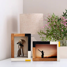 Load image into Gallery viewer, 4x6 Photo Frame Mondrian Warm Oak Pack of 2 Mondrian Warm Oak | Handicrafts Home