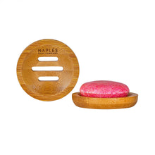 Load image into Gallery viewer, Round Bamboo Soap Dish Naples Soap Company