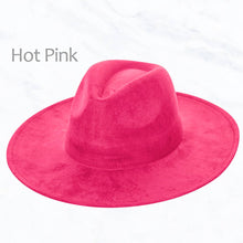 Load image into Gallery viewer, Suzie Q USA - Suede Large Eaves Peach Top Fedora Hat: Ivory