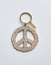 Load image into Gallery viewer, Peace Daisy Keychain