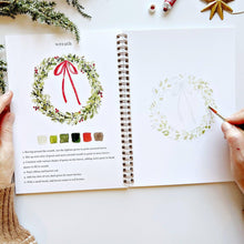 Load image into Gallery viewer, Christmas watercolor workbook | emily lex studio