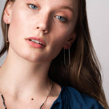 Load image into Gallery viewer, Cosmic Oval/Gold Vermeil Earrings