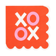 Load image into Gallery viewer, Scalloped XOXO Cocktail Napkin |My Mind’s Eye