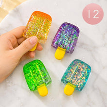 Load image into Gallery viewer, Sensibling Corp. - 12PCS - Glitter Popsicle Squeeze Squishy Stress Relief Toy