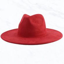 Load image into Gallery viewer, Suzie Q USA - Suede Large Eaves Peach Top Fedora Hat: Ivory