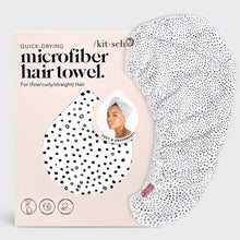 Load image into Gallery viewer, Dot Quick Dry Hair Towel | KITSCH