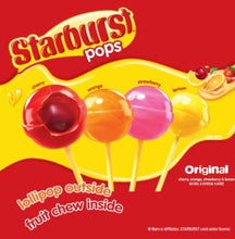 Load image into Gallery viewer, Lollipop Spangler Starburst “Pops” Fruit🌈 Display Box 72CT | O'Shea's Candies Sweet Shop