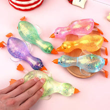 Load image into Gallery viewer, Cute Goose Duck Glitter Squishy Squeeze Toy Fidget Toy | Sparkling Extras
