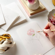 Load image into Gallery viewer, Garden flowers paintable notecards | emily lex studio