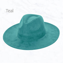 Load image into Gallery viewer, Suzie Q USA - Suede Large Eaves Peach Top Fedora Hat: Ivory