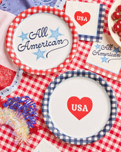 Load image into Gallery viewer, Paper Plates All American Plates USA, Fourth Of July, America | xo, Fetti