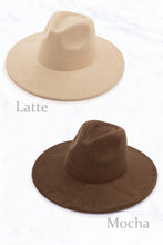 Load image into Gallery viewer, Suzie Q USA - Suede Large Eaves Peach Top Fedora Hat: Ivory