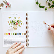 Load image into Gallery viewer, Bouquets watercolor workbook | emily lex studio