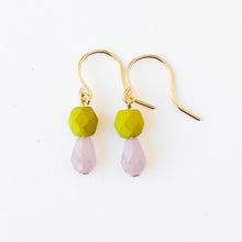 Load image into Gallery viewer, Orange | Tiny Earrings Small bead earrings Little color drop earrings