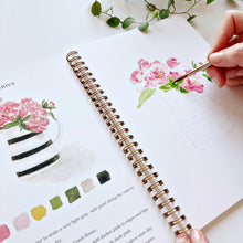 Load image into Gallery viewer, Bouquets watercolor workbook | emily lex studio