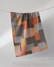 Load image into Gallery viewer, Patch and Pumpkin Tea Towel | Geometry