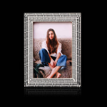 Load image into Gallery viewer, 5x7 Picture Frame Rhythm Particles Collection Black & White | Handicrafts Home