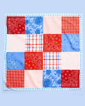 Load image into Gallery viewer, Patriotic Banner | America 250 Patchwork Headscarf | xo, Fetti