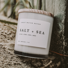 Load image into Gallery viewer, Salt and Sea 11 oz Soy Candle - Home Decor & Gifts |Sweet Water Decor