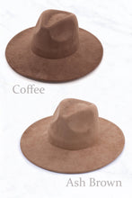 Load image into Gallery viewer, Suzie Q USA - Suede Large Eaves Peach Top Fedora Hat: Ivory