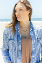 Load image into Gallery viewer, Navy | Delicate Crystal Accented Necklace | Splendid Iris