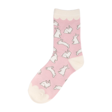 Load image into Gallery viewer, Sweet Bunnies Socks: Adult Large | My Mind’s Eye